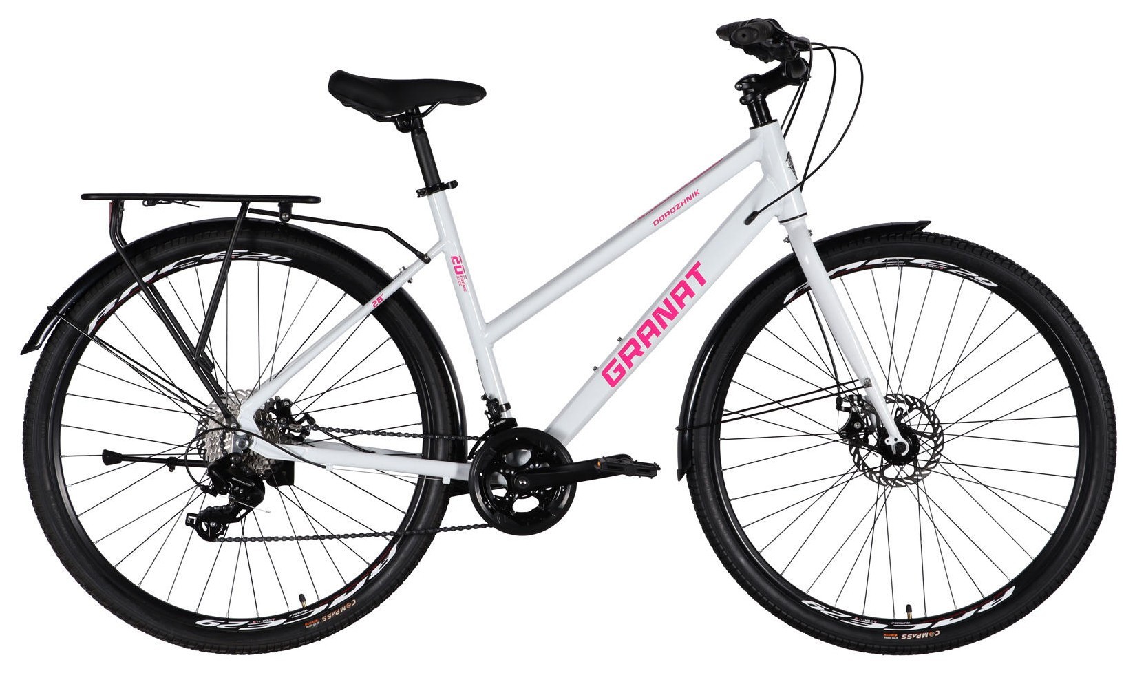 Велосипед AL 28" Dorozhnik GRANAT W DD CS рама-20" белый 2025 OPS-D-28-496