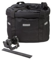 Велосумка кошик на кермо Оксфорд 30x23x25 см BRAVVOS QJ-605 чорний AM (брендоване пакування)