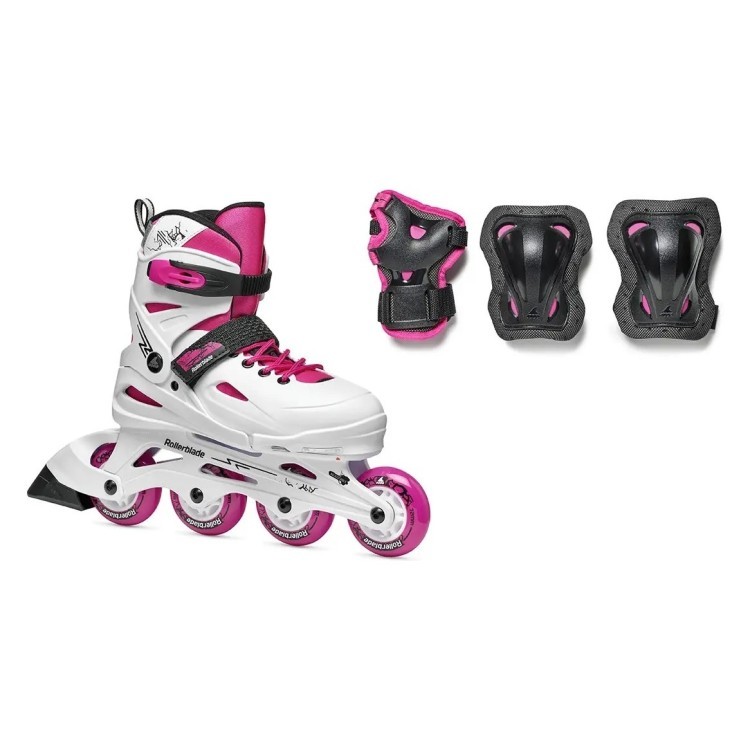 Ролики Rollerblade Fury Combo 2024 white-pink 07373600-T1C-36.5-40.5