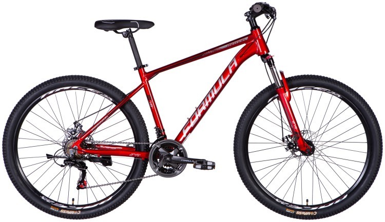 Велосипед AL 27.5" Formula MOTION DD FR рама-18" красно-серебристый 2025 OPS-FR-27.5-254