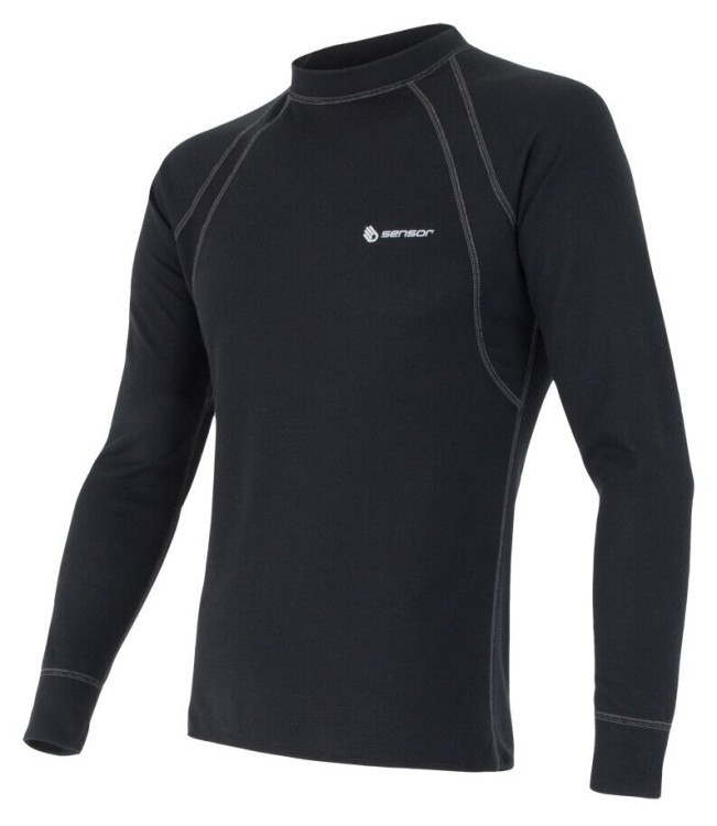Термофутболка мужская Sensor Double Face LS black 24000003, SM11DF-black SM11DF-black-XXXL