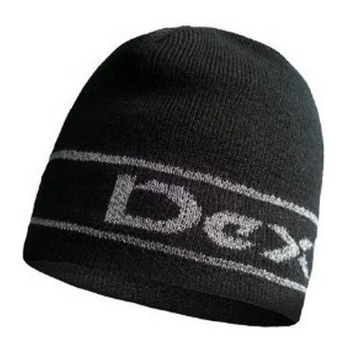 Шапка водонепроникна Dexshell Beanie Reflective Logo чорна з лого L/XL 58-60 см FNR_DH373BLKLXL