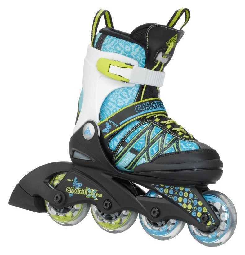 Роликові коньки дитячі K2 CHARM X PRO S (29-34) 170-205мм Light blue/lime/black (3050209) RCH_22479