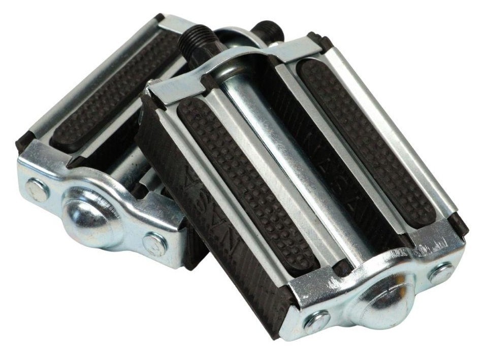 Педалі Сталь + пластик 100*75мм VLT JD-012 срiблястий з чорним насипний 14*1,25 AM (брендоване пакування) PED-220