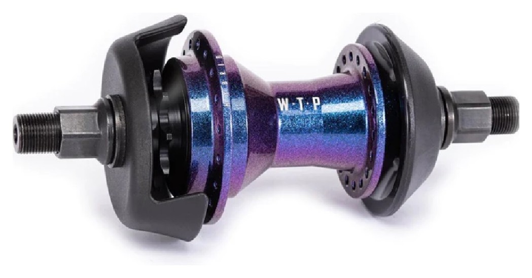 Втулка задняя WeThePeople HYBRID Freecoaster-/Cassette Regular Axle LSD 36H 14mm 9t с хабгардами перламутрово-фиолетовая VELD_4055822517881