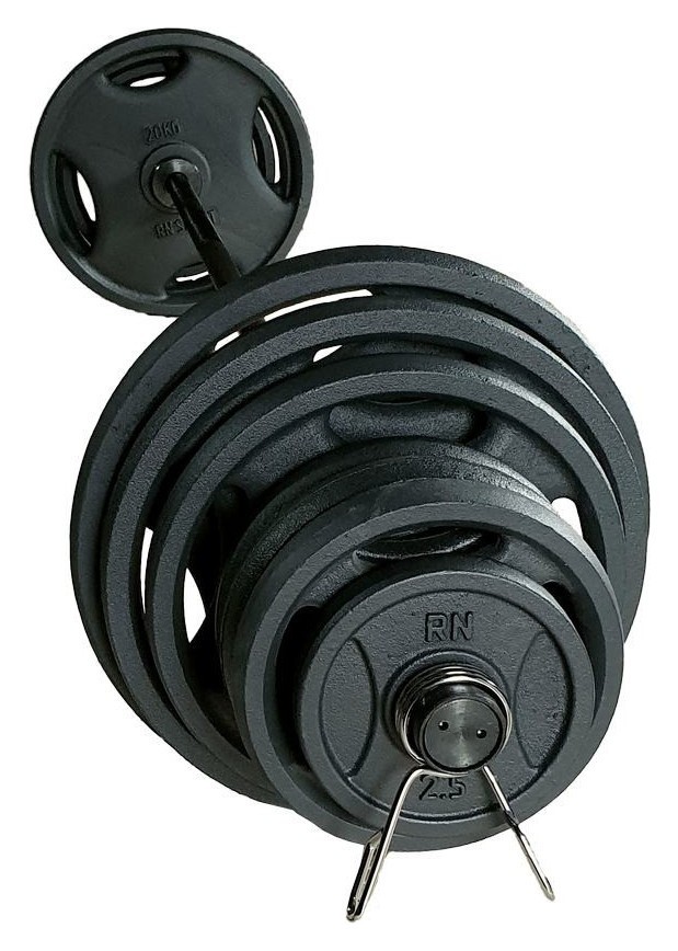 Олимпийская металлическая штанга RN-Sport Quatro 105 кг (2х20,2х10,4х5,4х2.5+гриф 2.2 м) RNS_RN_Ch105