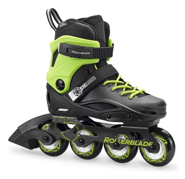 Роликові коньки дитячі Rollerblade CYCLONE 31 (200мм) Black/acid green (07847800 9C5) RCH_11254