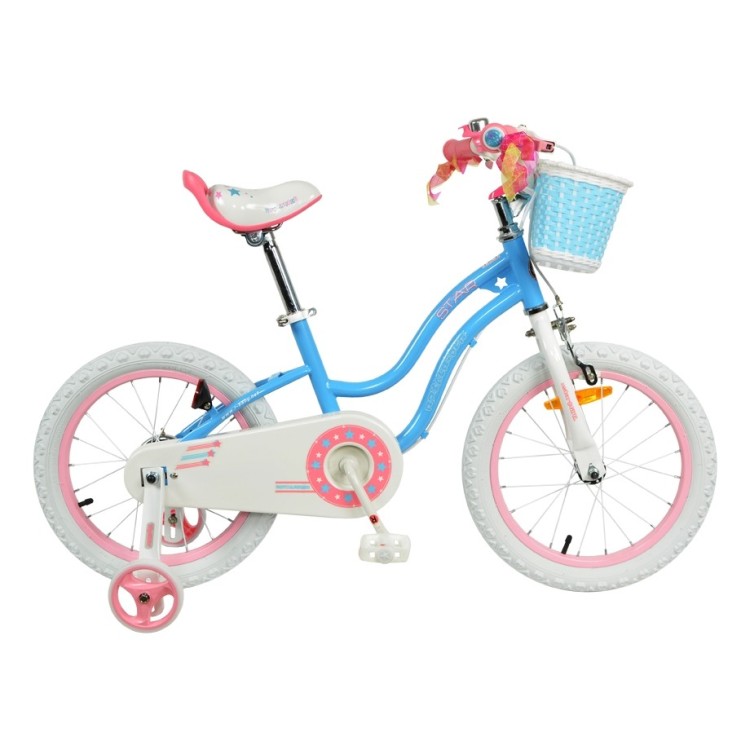 Велосипед RoyalBaby STAR GIRL 16", OFFICIAL UA, синій RB16G-1-BLU