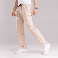 Чоловічі легкі весняні штани вільного крою бежеві Pobedov Aero