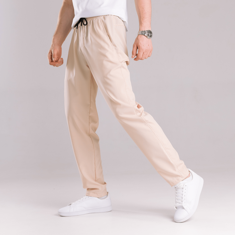 Чоловічі легкі весняні штани вільного крою бежеві Pobedov Aero POB_00000009317