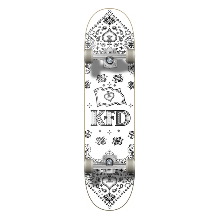 KFD Скейтборд Bandana Complete Skateboard 8" - White FRD.037570