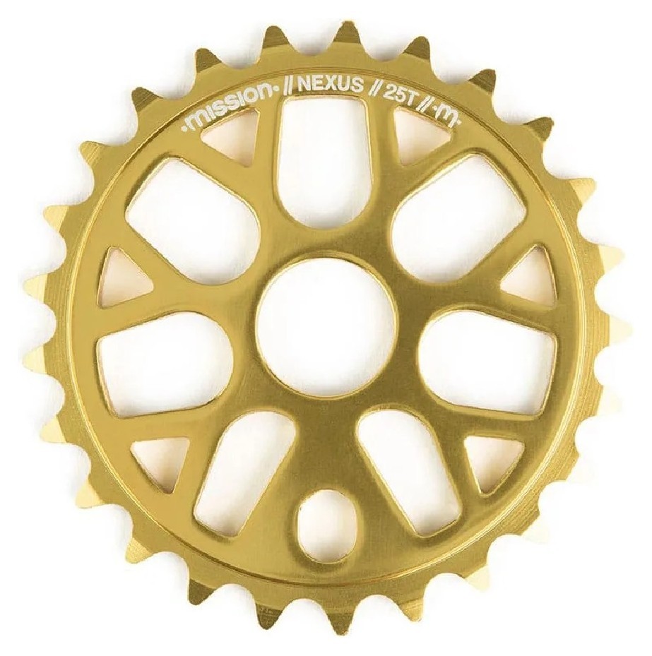 Зірка Mission Nexus золотистая 25T (для BMX) VELD_MN8000-25GLD