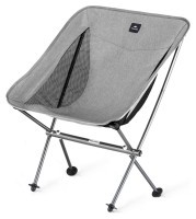 Стілець складаний ультралегкий Naturehike Stellaluna L04 CNK2450JJ015, розмір М, алюміній, сірий