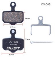Колодки тормозные полуметалл DUST DS-06S Подходит под дисковый тормоз AVID ELIXI/R/CR Mag /E1/E3/E5/E7/E9/XO/XX