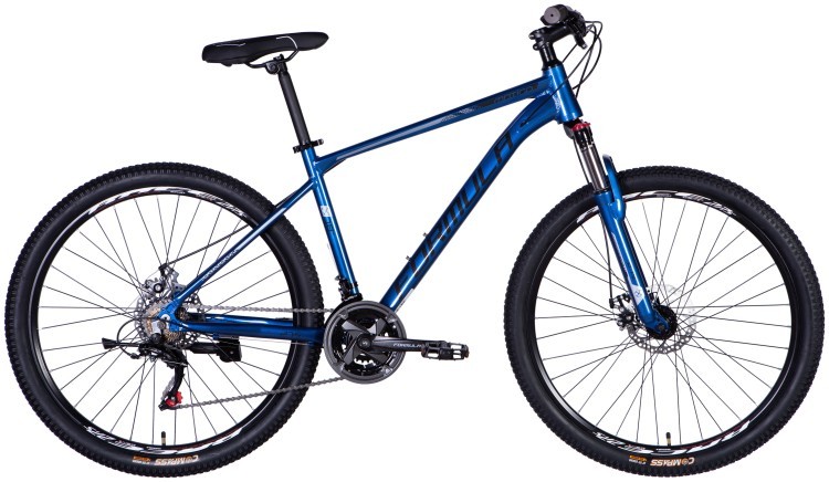Велосипед AL 27.5" Formula MOTION DD FR рама-18" сине-черный 2025 OPS-FR-27.5-257