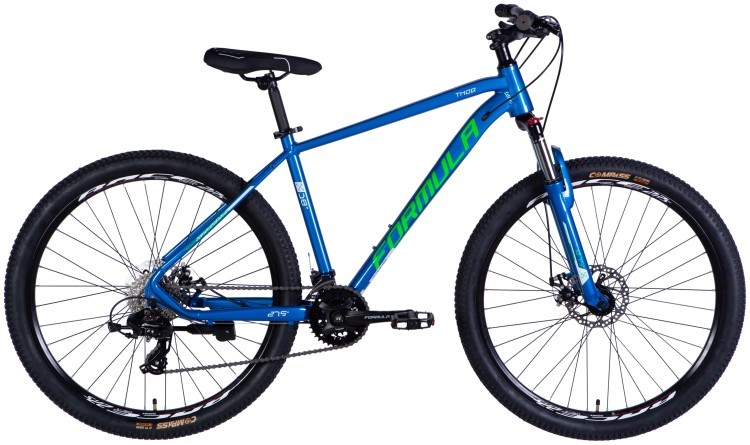 Велосипед AL 27.5" Formula THOR DD CS рама-18" сине-зеленый 2025 OPS-FR-27.5-272