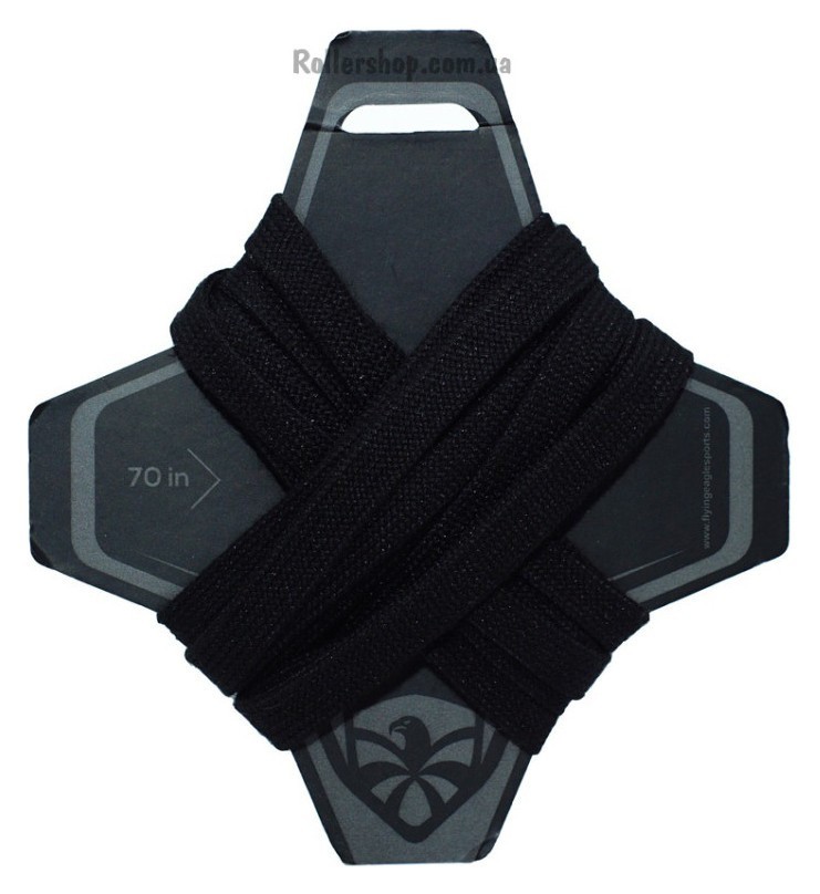 Шнурки для роликов Flying Eagle черные ROL_7639