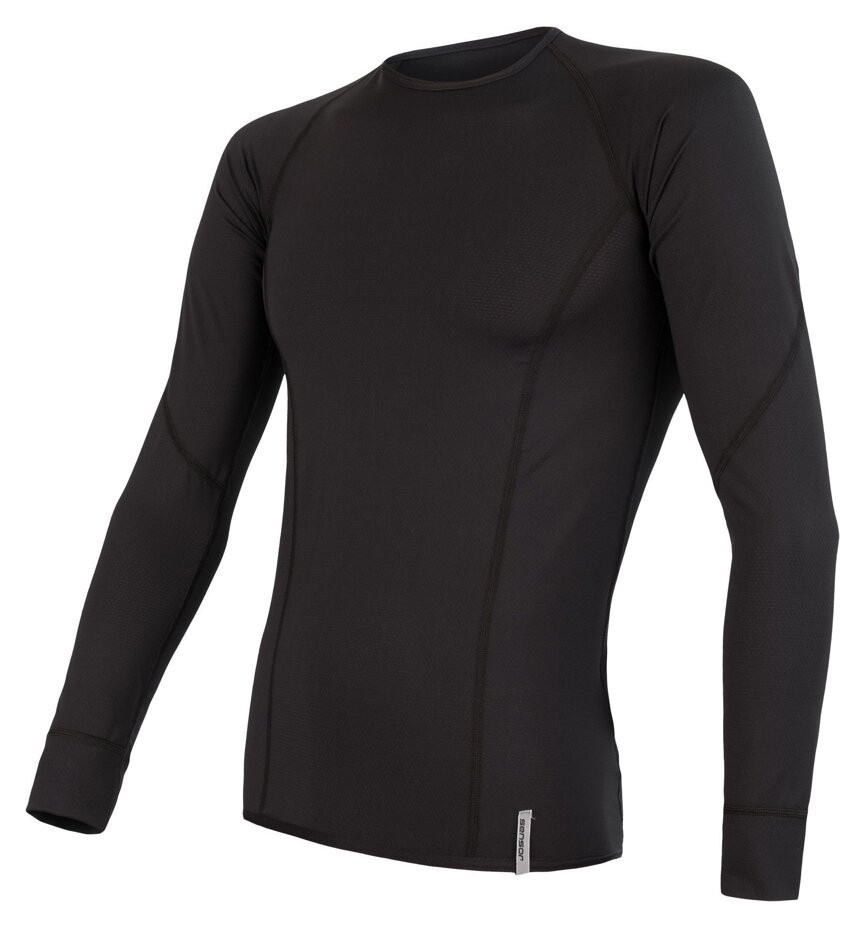 Термофутболка чоловіча Sensor Coolmax Tech LS black 20100015, SM11CT-black-M SM11CT-black-M