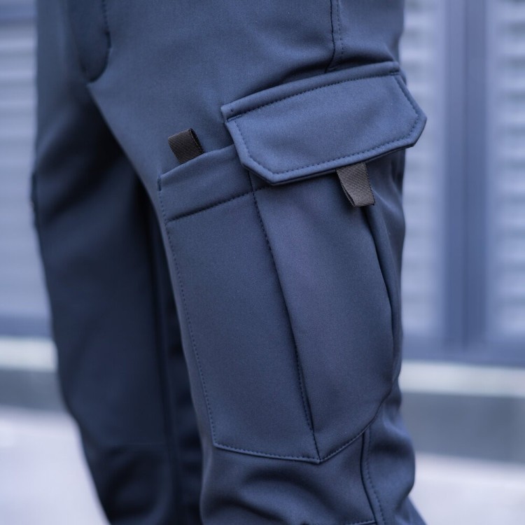 Штани карго чоловічі весняні з кишенями наві Pobedov Static POB_00000008532