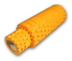 Массажный ролик EasyFit Grid Roller Double 33 см Оранжевый