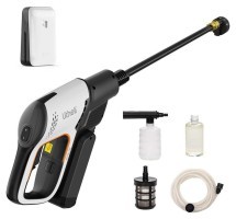 Акумуляторна мийка високого тиску, живлення від павербанку (УМБ Litheli Power Bank 20000 mAh, 45 W, 4А в комплекті)