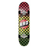 RAD скейтборд Checkers Complete Skateboard 8" - Rasta Fade