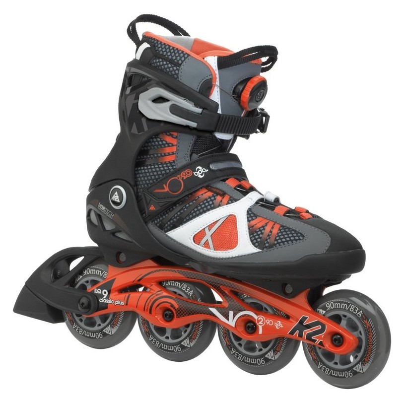 Роликові коньки для дорослих K2 VO2 90 BOA M 44 (10.5US) 285мм Black/grey/orange (050009) RCH_22640