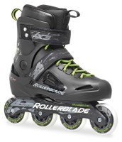 Роликовые коньки для взрослых Rollerblade Fusion X3 38 (6US) 240мм Black/green (07023000 T83)