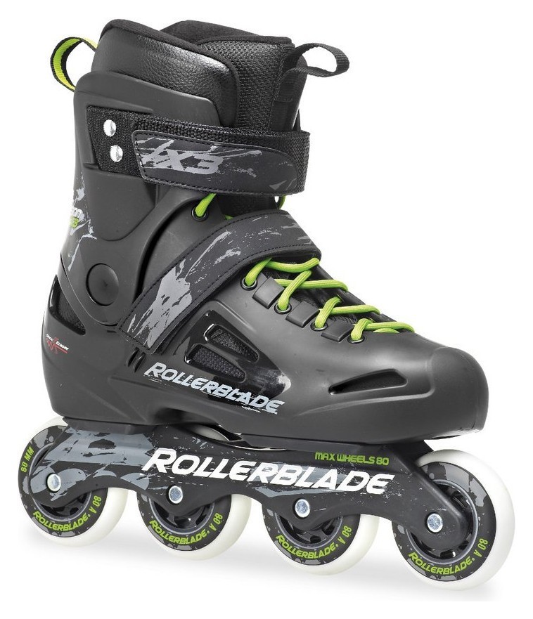 Роликові коньки для дорослих Rollerblade Fusion X3 38 (6US) 240мм Black/green (07023000 T83) RCH_10206