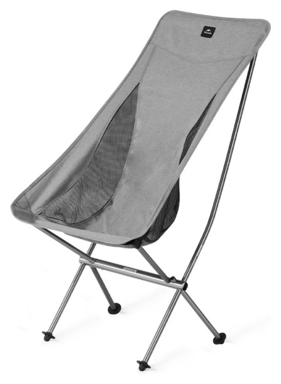 Стілець складаний ультралегкий Naturehike Stellaluna L04 CNK2450JJ015, розмір L, алюміній, сірий FNR_6975641889496