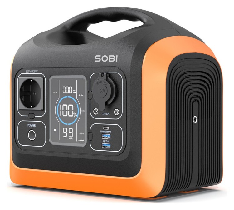 Портативная зарядная станция Sobi 600W (186000mAh; 595Wh) SB600W