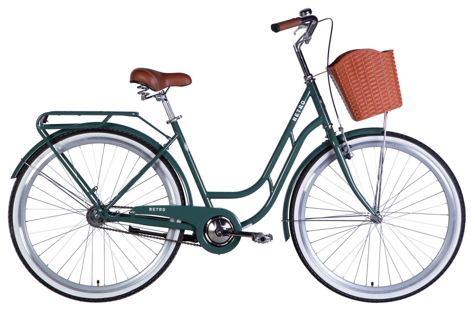 Велосипед ST 28" Dorozhnik RETRO Velosteel рама-19" зелено-серый 2026 OPS-D-28-545