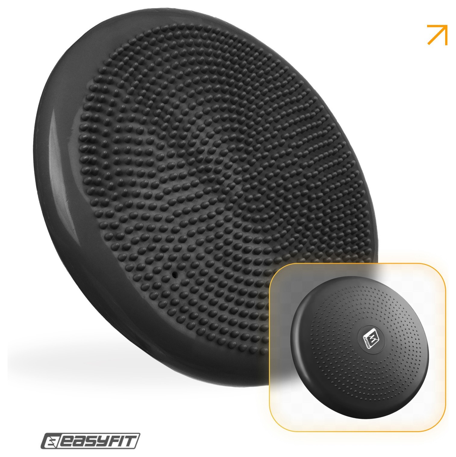 Балансировочная массажная подушка EasyFit Черный EFIT_EF-1840-BK
