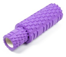 Массажный ролик EasyFit Grid Roller Double 33 см Фиолетовый