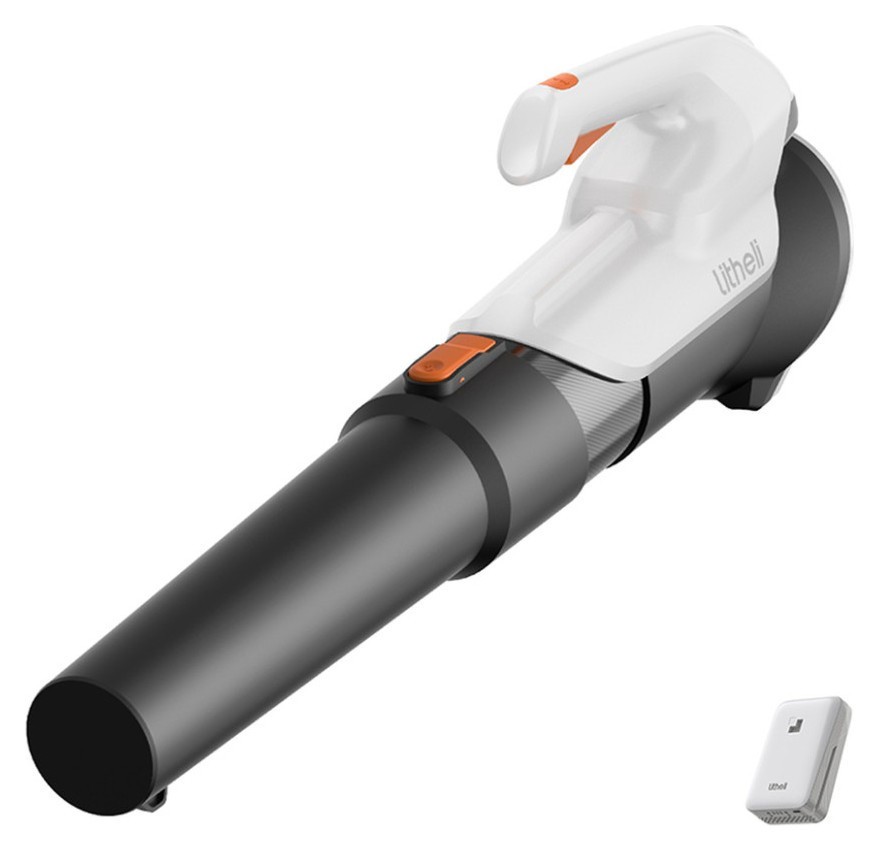 Акумуляторна повітродувка садова Litheli, живлення від павербанку (УМБ Litheli Power Bank 10000 mAh, 45 W, 2А в комплекті) FNR_U20BR01-0U110