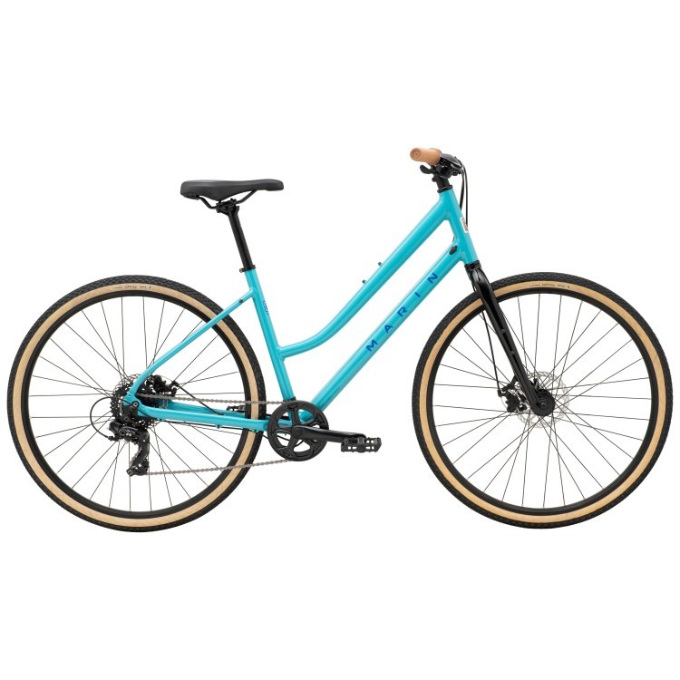 Велосипед 28" Marin Kentfield 1 ST рама - L 2024 Gloss Light Blue/Black/Brown SKE-86-12