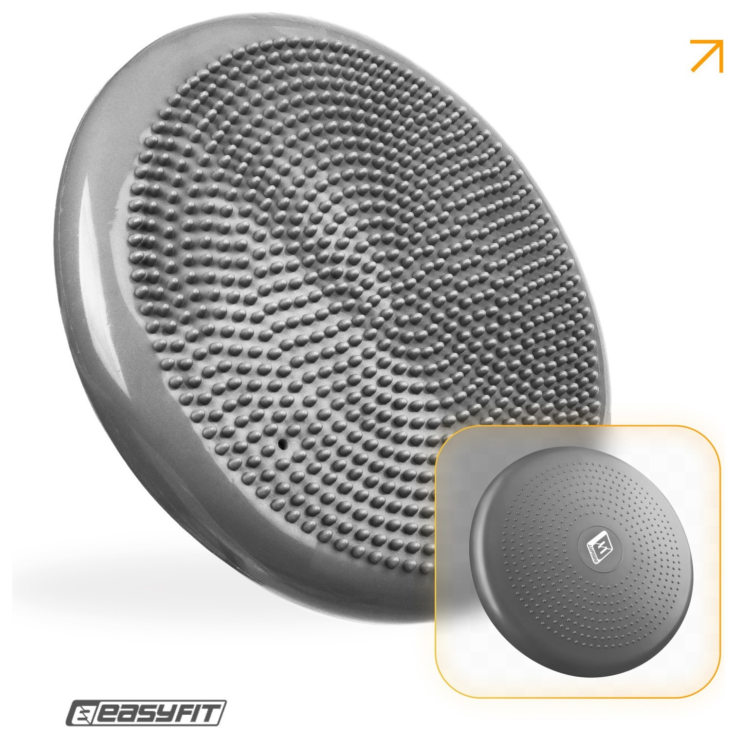 Балансировочная массажная подушка EasyFit Серый EFIT_EF-1840-GY