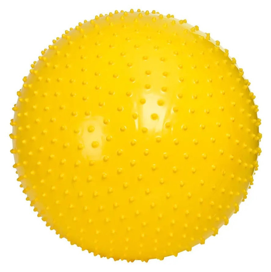 Мяч для фитнеса EasyFit 55 см желтый (фитбол с массажной поверхностью) EFIT_EF-1971