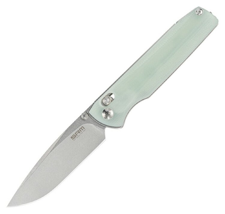 Ніж складаний SRM Terrier 258L-GC, напівпрозорий зелений FNR_258L-GC