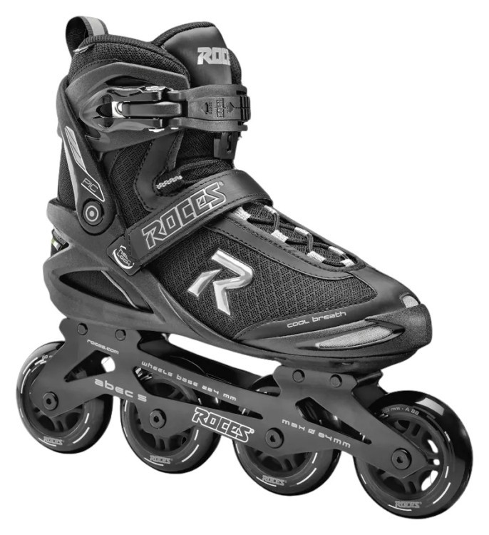 Роликові ковзани Roces PIC /чорно-сірий/ 42 400795/42 (BLK-SILVER)