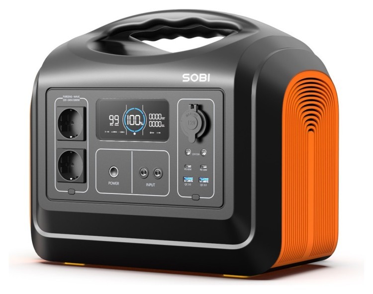 Портативная зарядная станция Sobi 1800W (465000mAh; 1488Wh) SB1800W