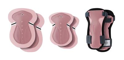 Комплект захисний дитячий GLOBBER, рожевий, для дитини 25-50кг