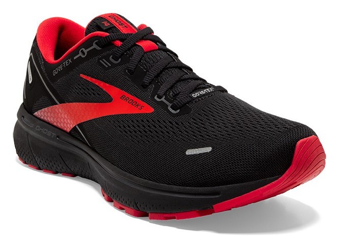 Кроссовки мужские Brooks GHOST 14 GTX M 42.5 (9.0US) Black/blackened pearl/highriskred (1103681D004) RCH_15107