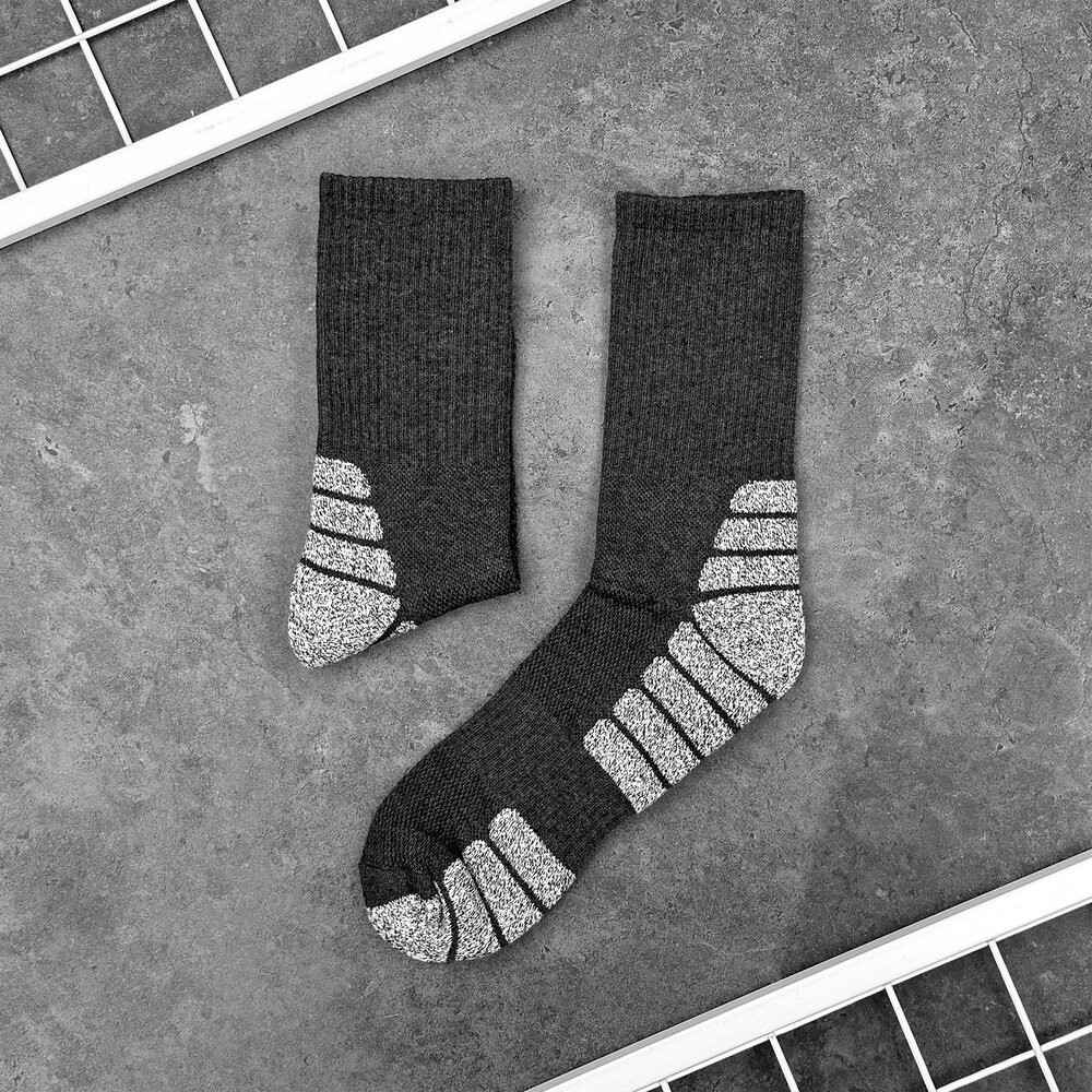 Сірі спортивні шкарпетки чоловічі Pobedov Blank POB_00000006909