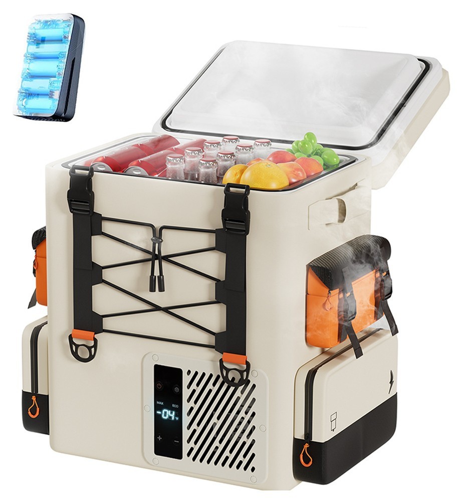 Акумуляторний холодильник-рюкзак Litheli 16л, живлення від павербанку (УМБ Litheli Power Bank 20000 mAh, 45 W в комплекті) FNR_U20HW05-0U101