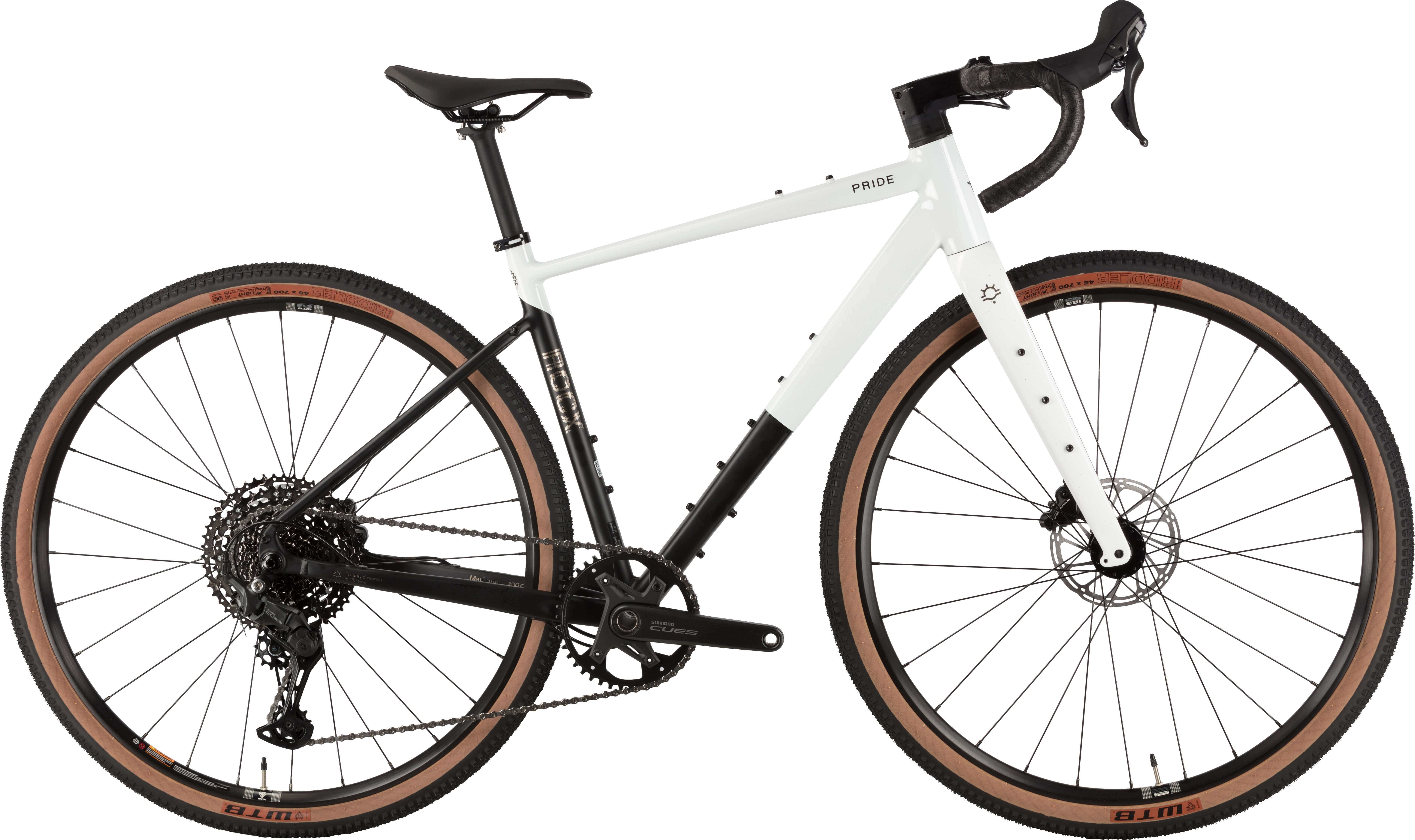 Велосипед 28" Pride ROCX 8.3 рама - L 2026 бело-черный SKE-06-96