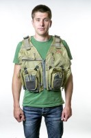 Жилет Tramp Angler рыболовное разгрузочное масло, Зеленый S/M