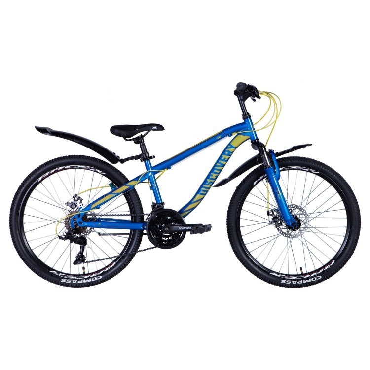 Велосипед 24" Discovery FLINT AM DD 2024 (синий) OPS-DIS-24-329
