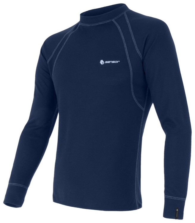 Термофутболка мужская Sensor Double Face LS deep blue 23200059, SM11DF-deepblue SM11DF-deepblue-XL