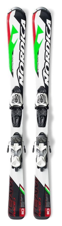 Ліжі для підлітків комплект Nordica TEAM J RACE FASTRAK+M 4.5 100см White/black (0A5172E1+0C3138 001) RCH_16317